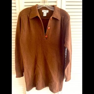 Christian Dior vintage lambswool tunic sweater